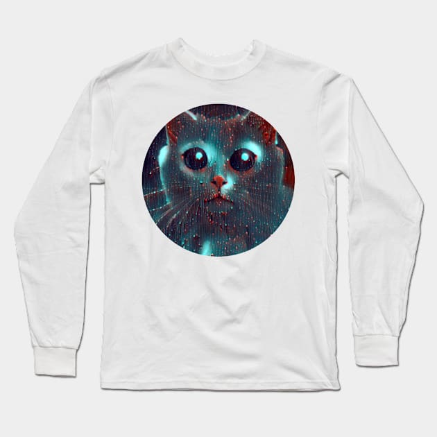 Fuzzy mycat, revolution for cats Long Sleeve T-Shirt by GoranDesign